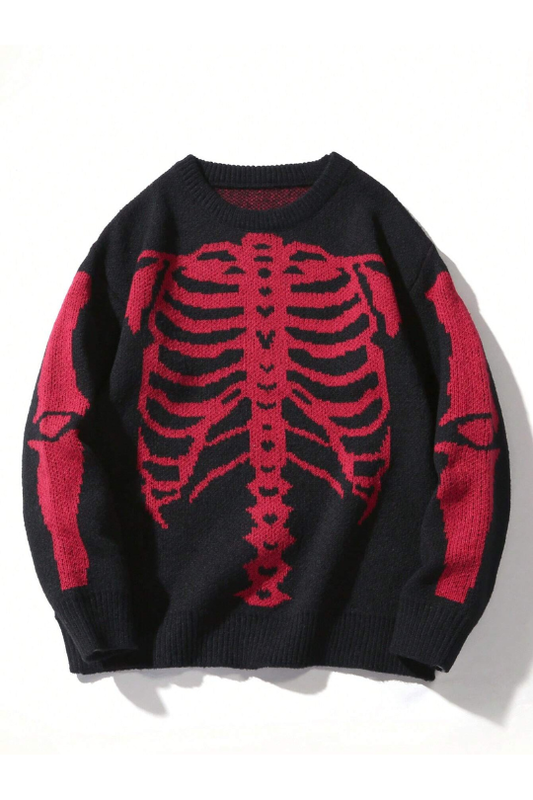 Men’s Grim Strike Skull Knit Sweater