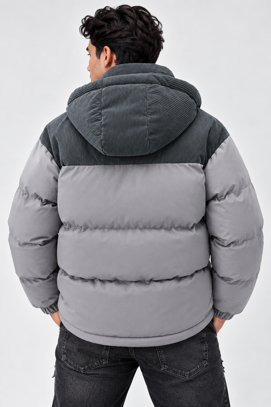 Men’s Ice Mode Colorblock Puffer Coat