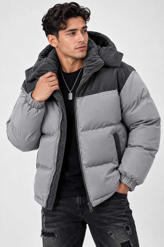 Men’s Ice Mode Colorblock Puffer Coat