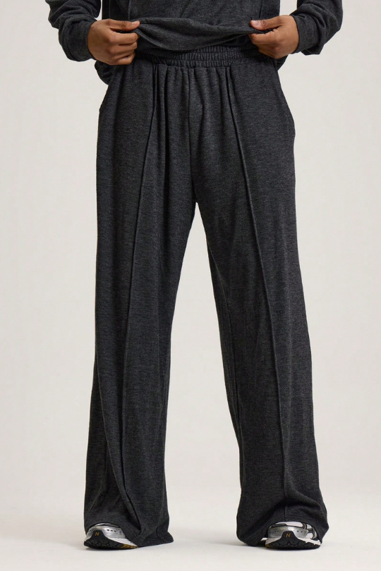 Men's Loose Fit Relaxed Pleated Track Pants