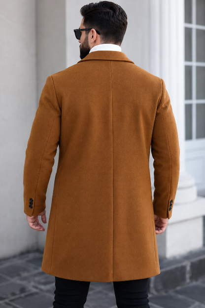 Men’s Main Event Tweed Overcoat