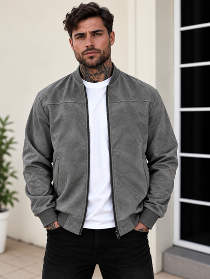 Men’s Maverick Suede Bomber Jacket