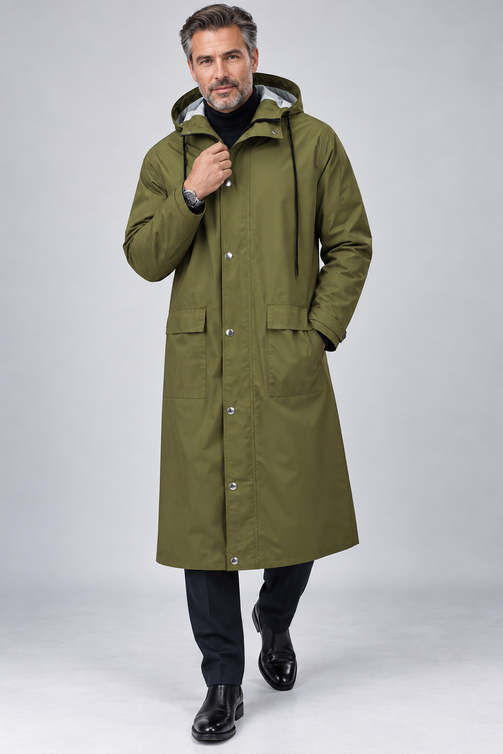 Men’s Rain Authority Hooded Coat