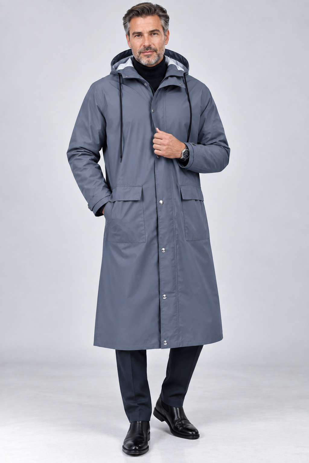 Men’s Rain Authority Hooded Coat