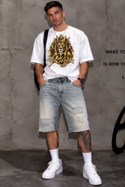 Men’s Rebel Cut Distressed Denim Shorts