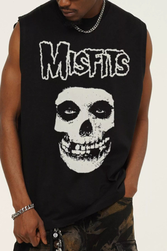 Men's Skull Graphic Sleeveless Tee