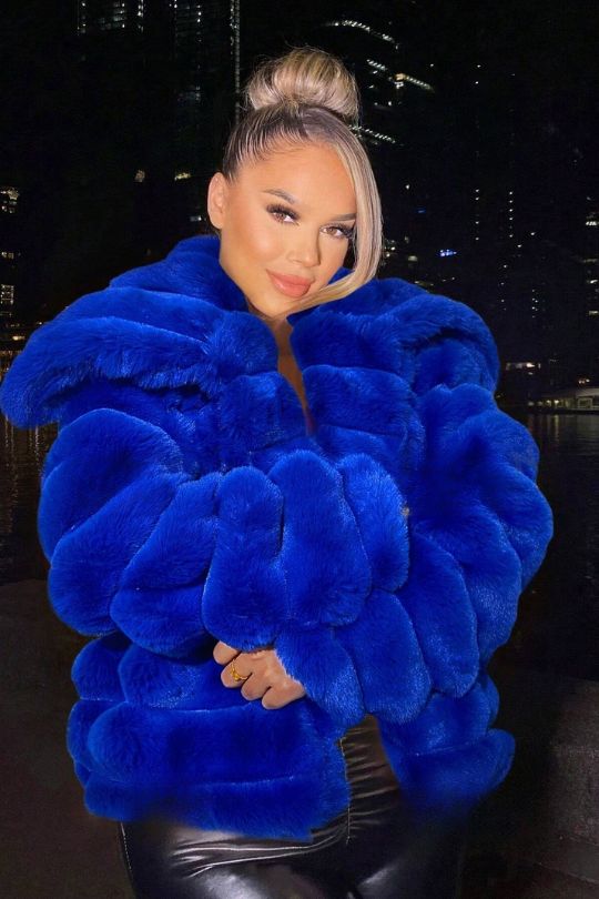 Women's Plush Winter Baby Doll Faux Fur Coat