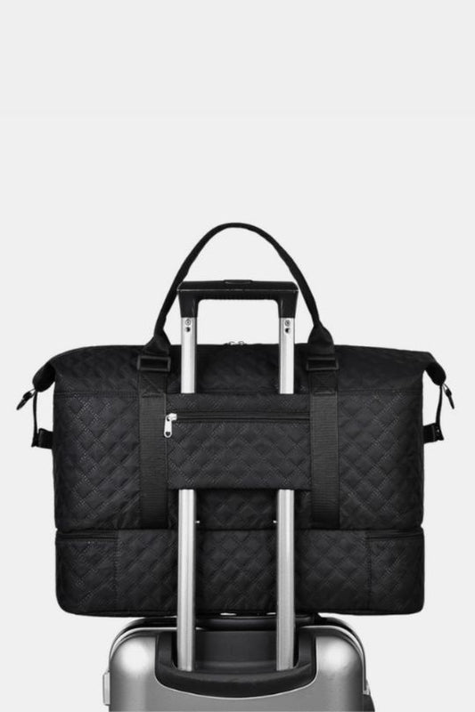 Diamond Grid Oxford Cloth Oversize Travel Bag