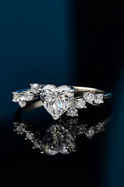 1 Carat Heart Lab Grown Diamond Ring