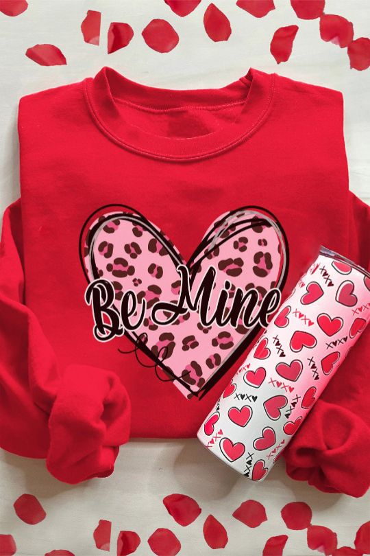 BE MINE Heart Valentine's Day Sweatshirt