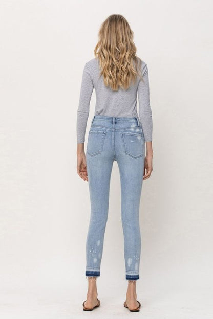 Mid Rise Crop Skinny Jeans