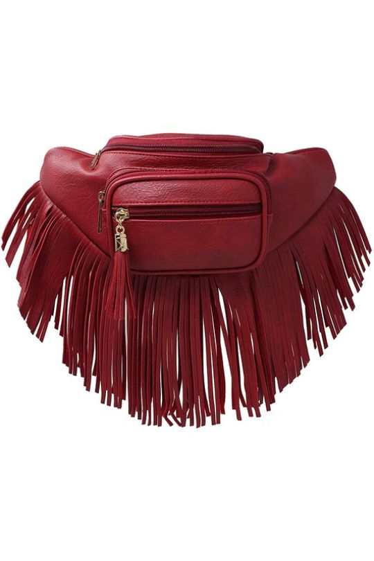 Fringe Tassel Waist Strap Bag