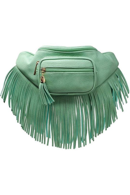 Fringe Tassel Waist Strap Bag