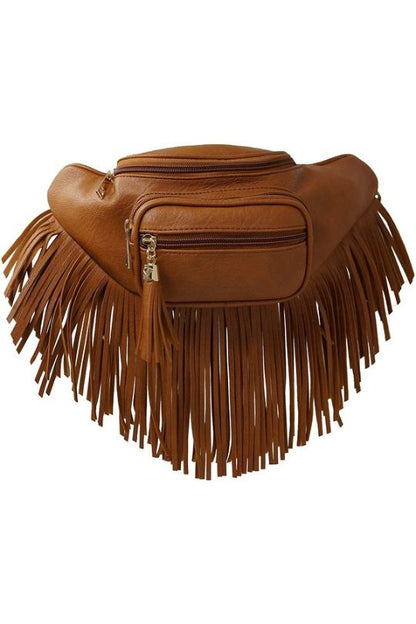 Fringe Tassel Waist Strap Bag