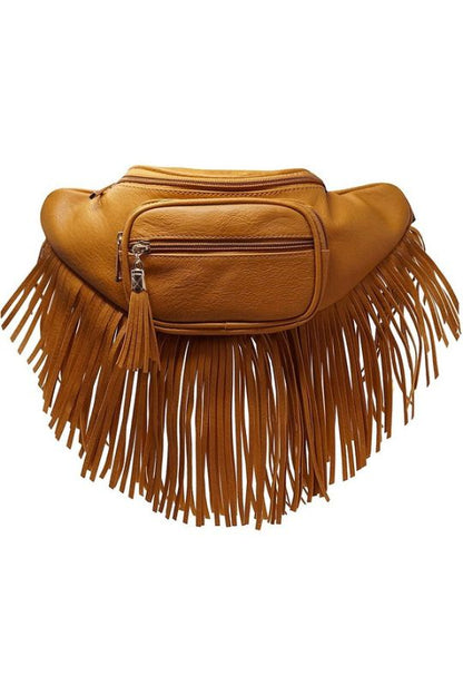 Fringe Tassel Waist Strap Bag