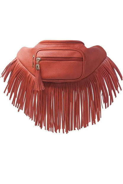 Fringe Tassel Waist Strap Bag