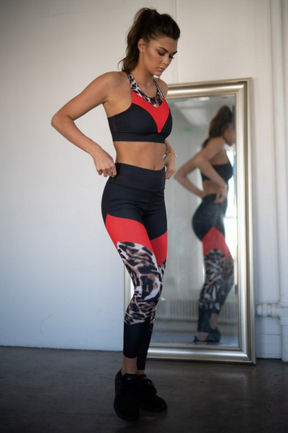 Women's Cheetah Print Activewear Set