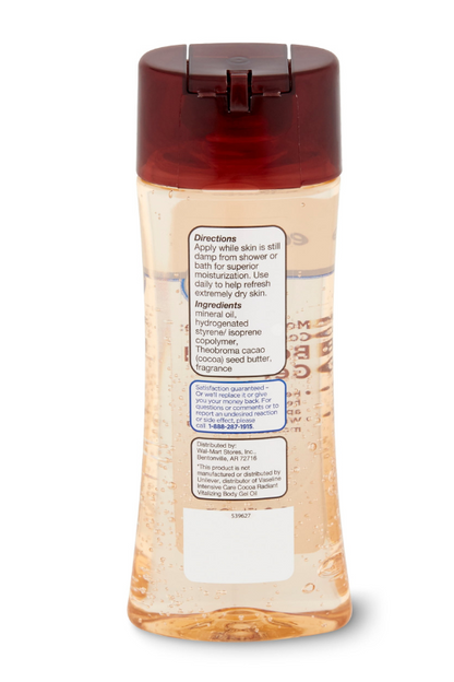 Moisturizing Cocoa Body Oil Gel
