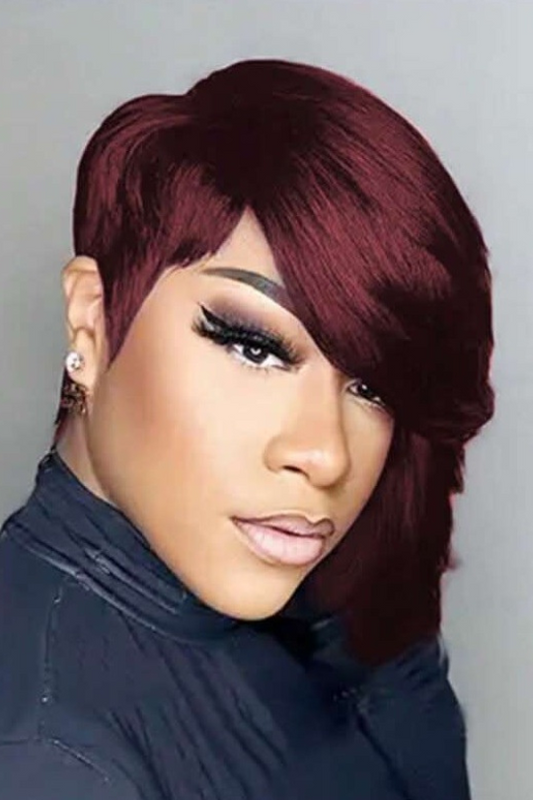 Short Brazilian Half Pixie Cut Wig