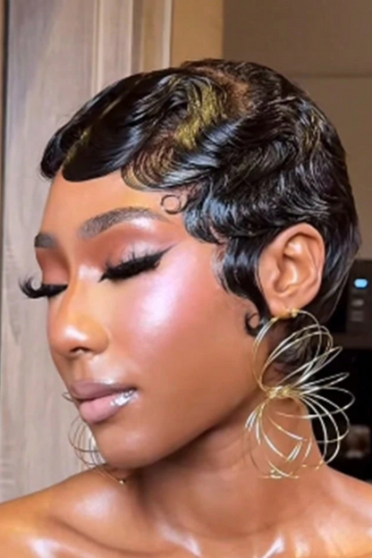 Woman's Ready To Go Deep Finger Wave Wig