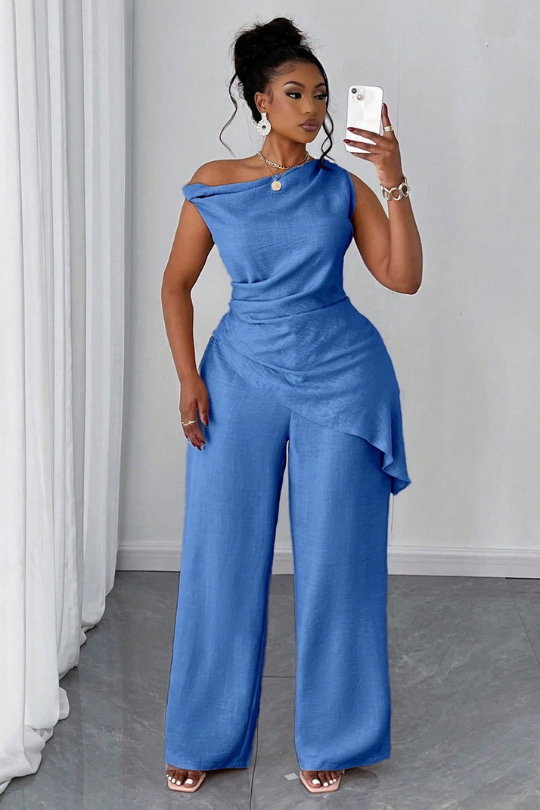 Women's Casual Two Piece Top And Pants Set