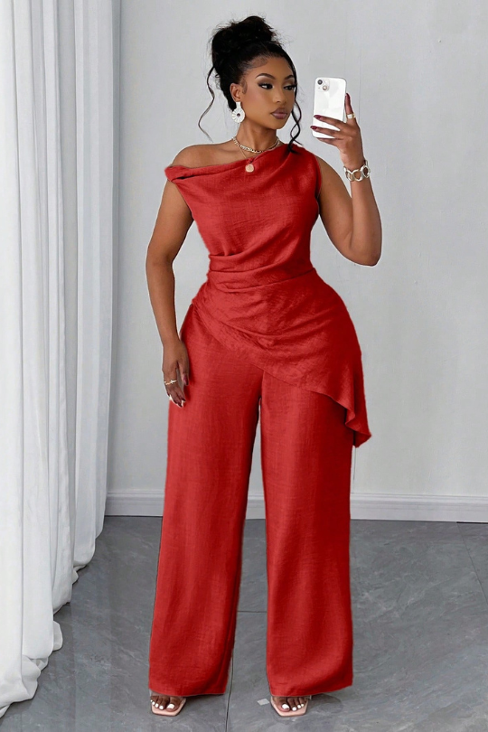 Women's Casual Two Piece Top And Pants Set