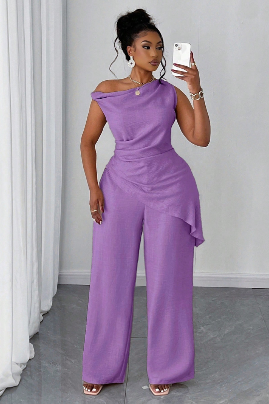 Women's Casual Two Piece Top And Pants Set