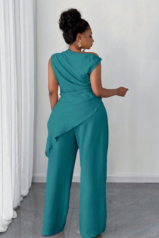 Women's Casual Two Piece Top And Pants Set