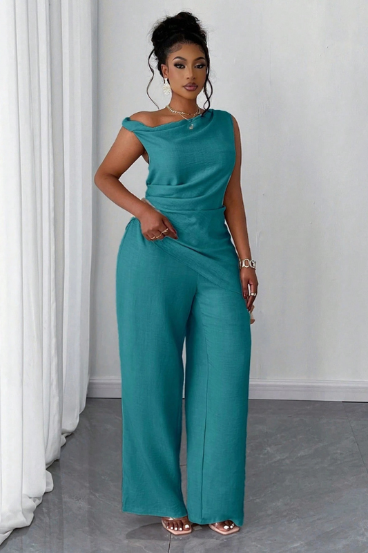 Women's Casual Two Piece Top And Pants Set