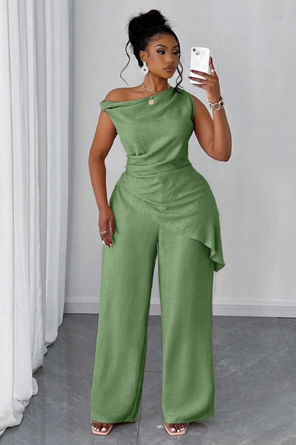 Women's Casual Two Piece Top And Pants Set