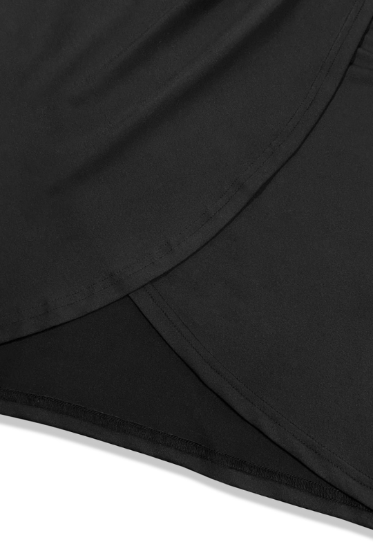 Plus Size Twisted One Shoulder Sleeveless Midi Dress