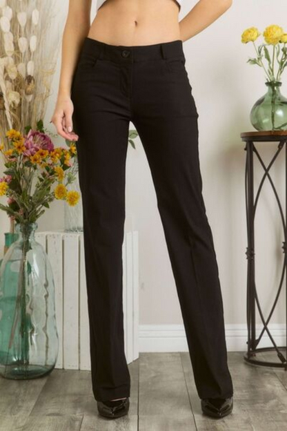 Women's Classic Black Suit Pants