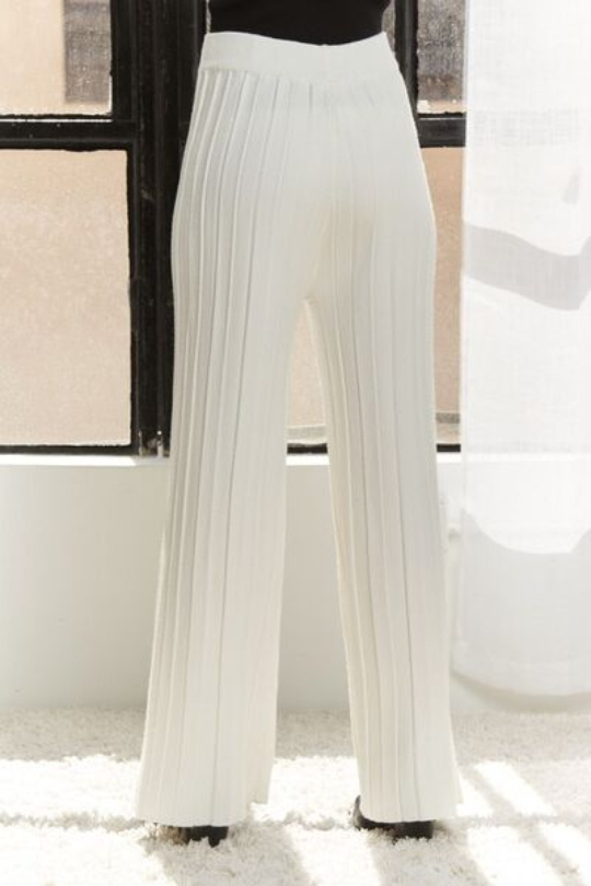 Women's Wide Leg Drawstring Knitted Pants