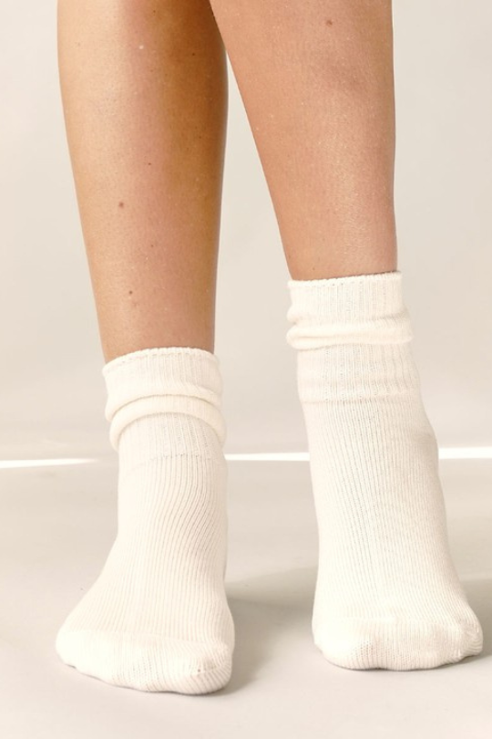 Cozy Bamboo Style Cotton Crew Socks