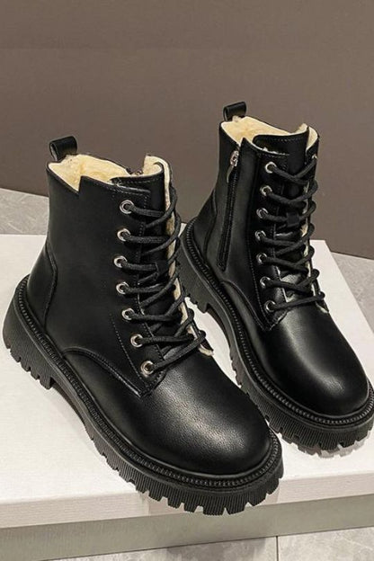 Women's Classic Short Combat Boots