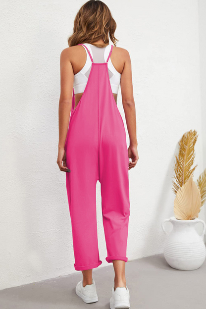 Straight Leg Adjustable Spaghetti Strap Jumpsuit