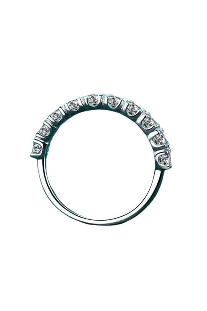 1 Ct. Moissanite Half-Eternity Ring