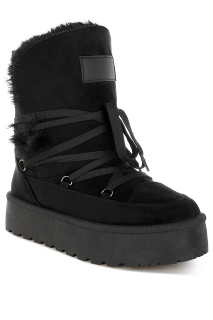 Lola Faux Fur Platform Snow Boots