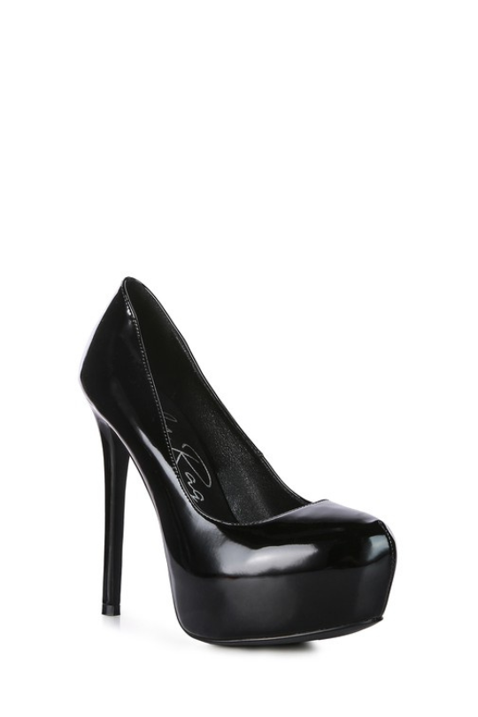 Sandalia de tacón alto de aguja de PU patentada PISMIS