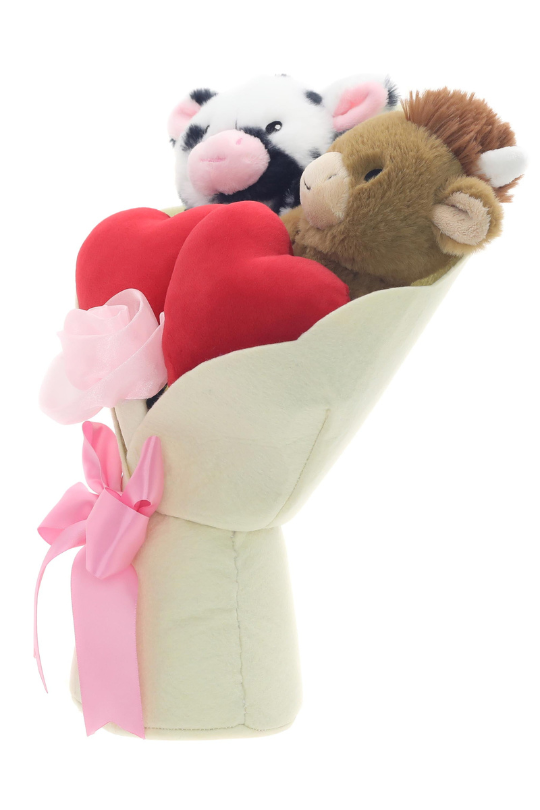 Valentine's Day Animal Bouquet Plush