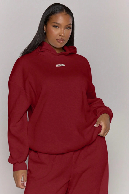 Women's Straight Oversized Long Sleeve Hoodie