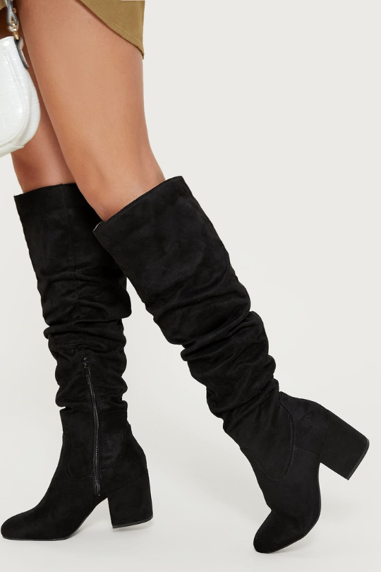 Women's Fashion Suede Knee High Boots