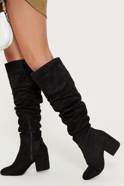 Women's Fashion Suede Knee High Boots