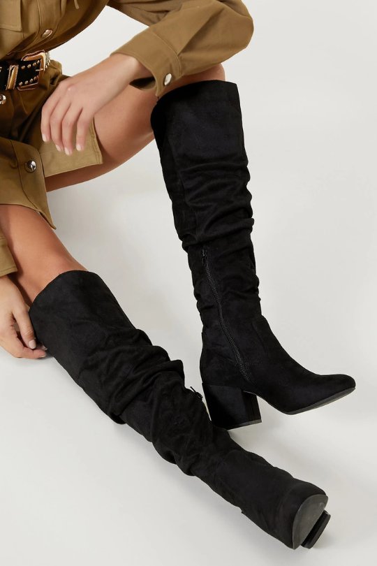 Women's Fashion Suede Knee High Boots