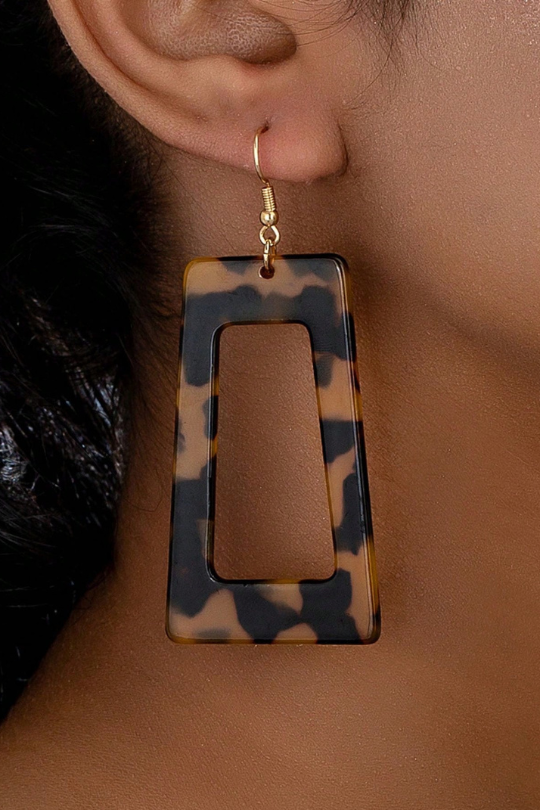 Colorful Geometric Fashion Rectangle Shaped Earrings