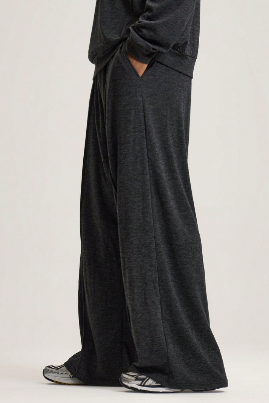 Men's Loose Fit Relaxed Pleated Track Pants