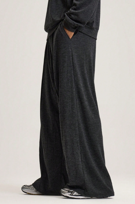 Men's Loose Fit Relaxed Pleated Track Pants