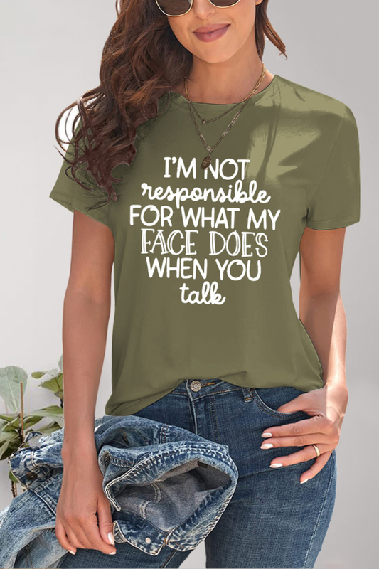 Sassy Graphic Statement  Short Sleeve Tee