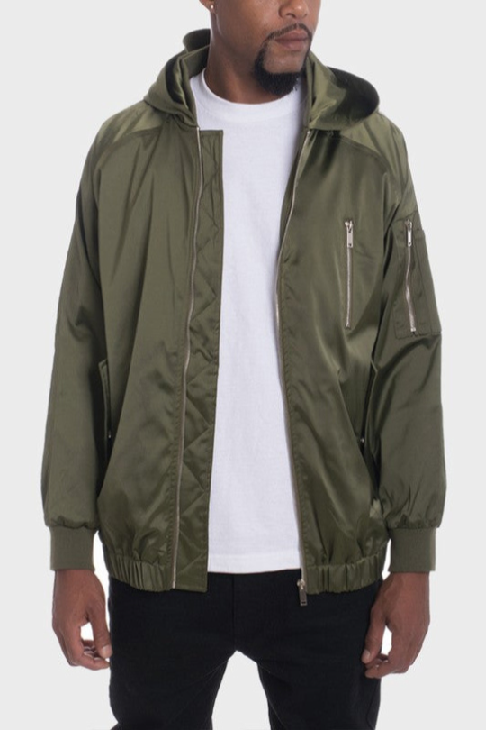 The Apex Satin Utility Windbreaker