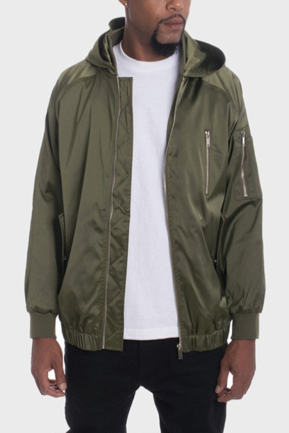 The Apex Satin Utility Windbreaker